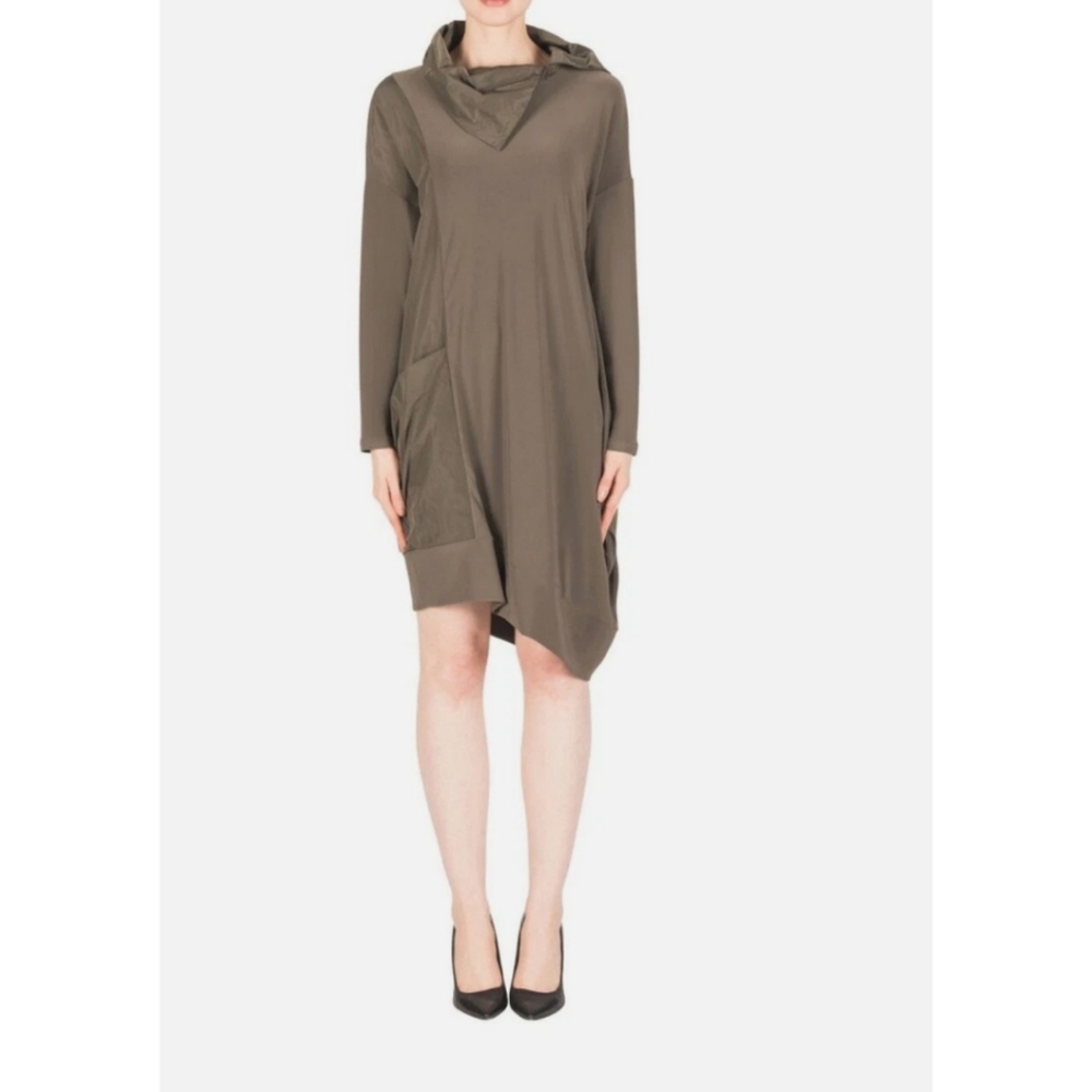 LIKE NEW sz2 Avocado Green Joseph Ribkoff Tunic Shift Dress